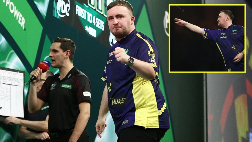 ‘It was massive’ – Luke Littler roars in celebration after winning tense set on way to victory