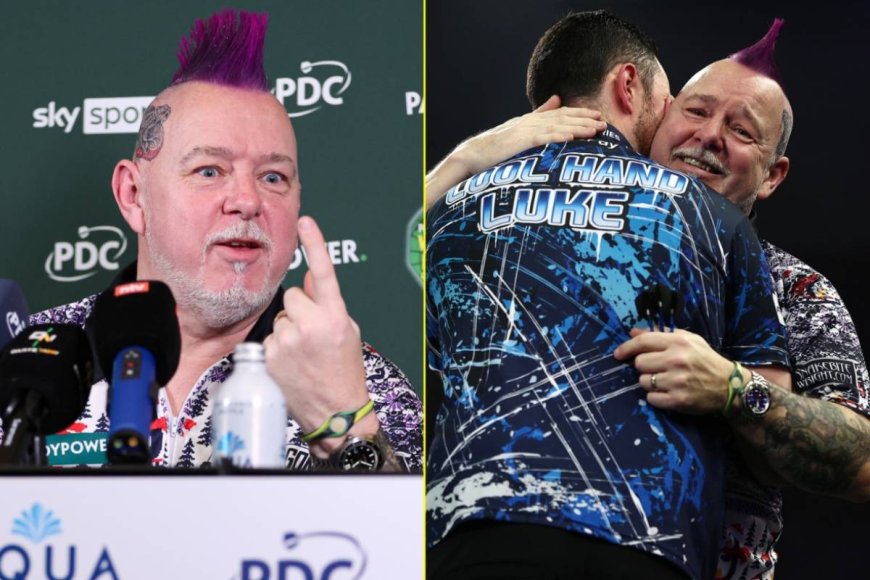 ‘The way it goes’ – Peter Wright reveals exactly what was said during respectful Luke Humphries embrace after upset win