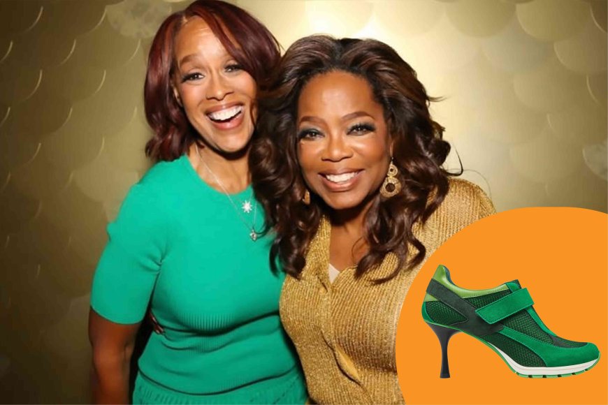 Gayle King Wore $595 Sneaker Heels from an Oprah-Favorite Brand to Her Own Surprise 70th Birthday Party