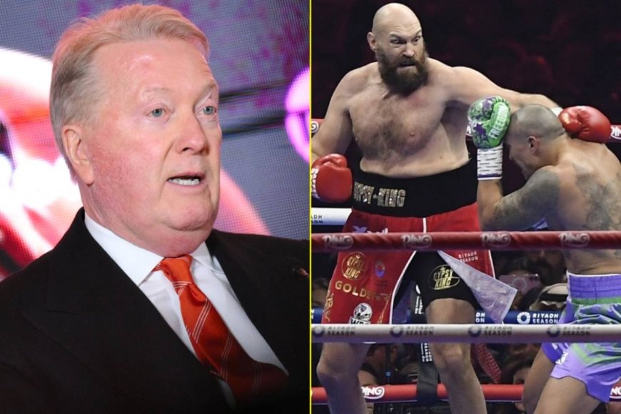 Frank Warren furiously hits out at claims Tyson Fury broke rule in Oleksandr Usyk rematch defeat