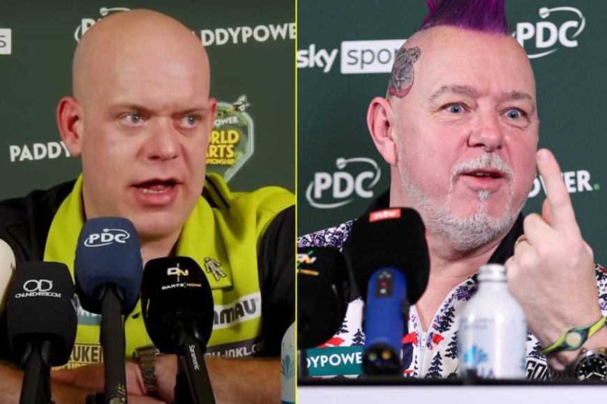 ‘He talks nonsense’ – Michael van Gerwen fumes at Peter Wright in incredible rant over prediction