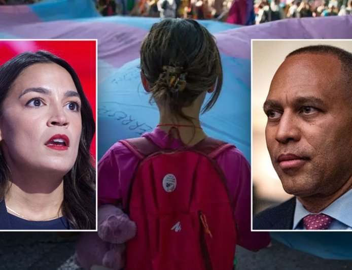 Democrat voters abandon party after AOC, Jeffries say anti-trans athlete bill empowers child sexual predators