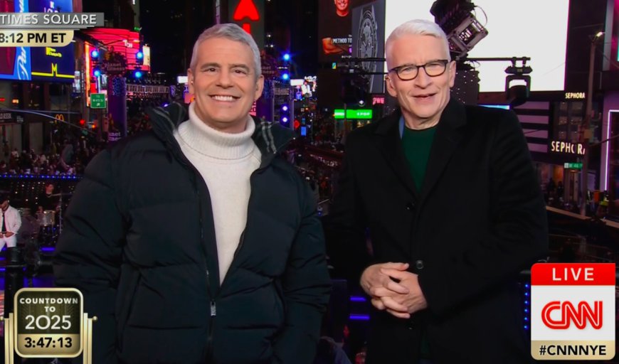 Andy Cohen Brings Tequila to CNN’s ‘New Year’s Eve Live,’ Second Shot Leaves Anderson Cooper Gasping for Air