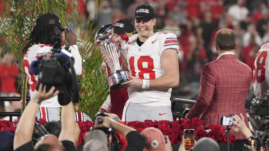 No. 6 Ohio State routs top-ranked Oregon 41-21 in the Rose Bowl, advances to CFP semifinals