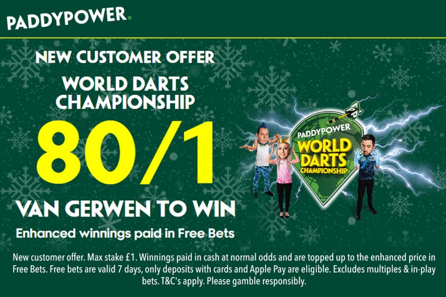 PDC World Darts Championship final betting offer: Get 80/1 on Van Gerwen to win with Paddy Power