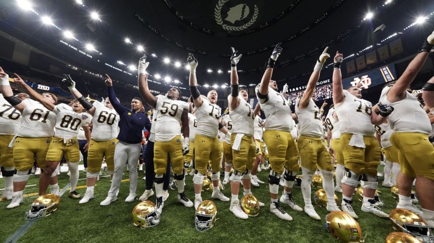 Freeman and Notre Dame handle 'tough moments' and oust Georgia from CFP with 23-10 win in Sugar Bowl