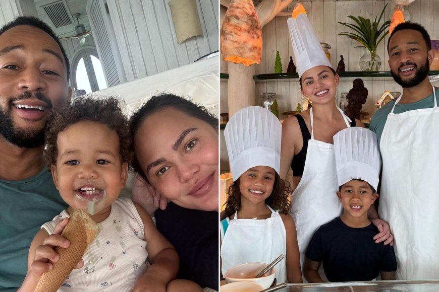 Chrissy Teigen Shares Adorable Photos from Family’s Tropical Vacation: 'Things Are A-Okay Over Here'