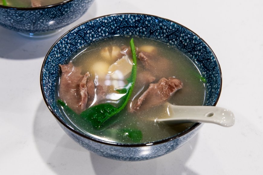 Pig Heart Soup with Lotus Seeds & Dried Lily