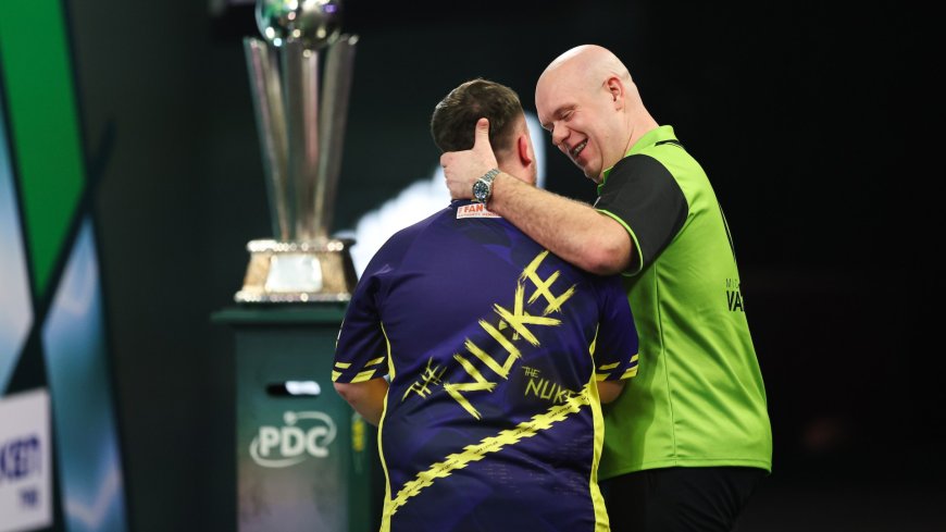 Luke Littler reveals hilarious five-word message from Michael Van Gerwen after World Darts Championship win