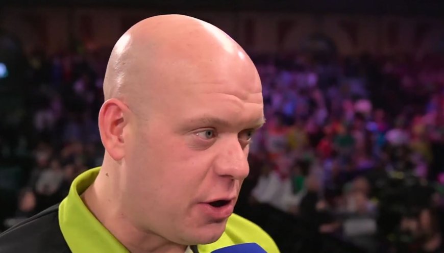 Broadcaster forced to apologise as Michael van Gerwen makes X-rated comment in interview after defeat to Luke Littler