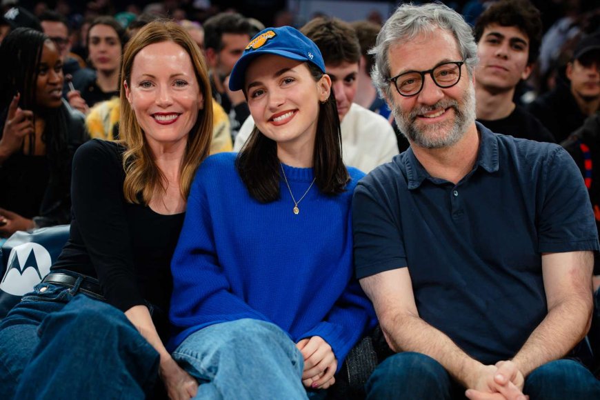 Judd Apatow and Leslie Mann Watch the Knicks with Daughter Maude, Plus Chris Evans, Jessica Alba and More