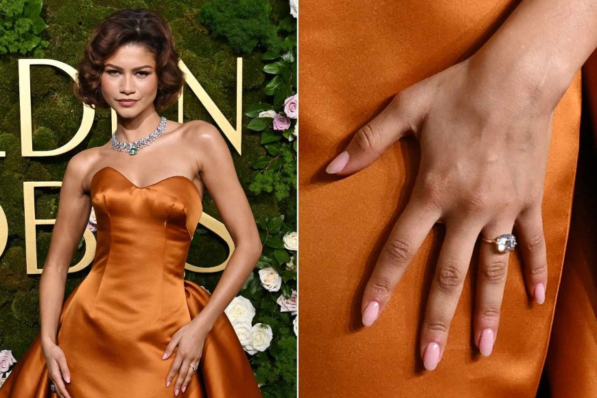 Zendaya Had a Coy Response When Asked About Her Engagement Ring from Tom Holland at the 2025 Golden Globes