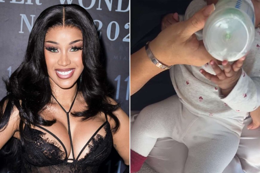 Cardi B Shares Sweet Video Marking Baby Daughter's 4-Month Birthday: 'She Soooo Big'