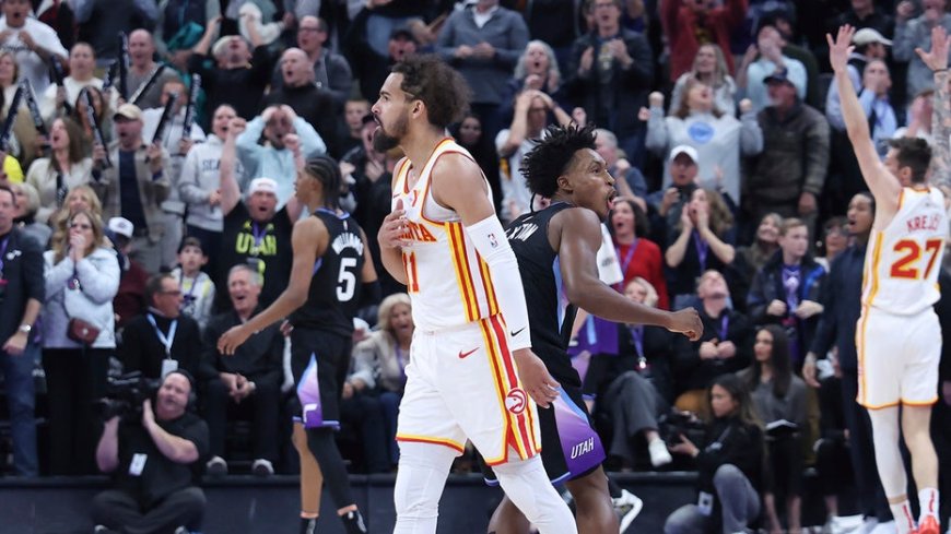 Hawks' Trae Young sinks desperation 3-pointer from beyond half-court to give team win