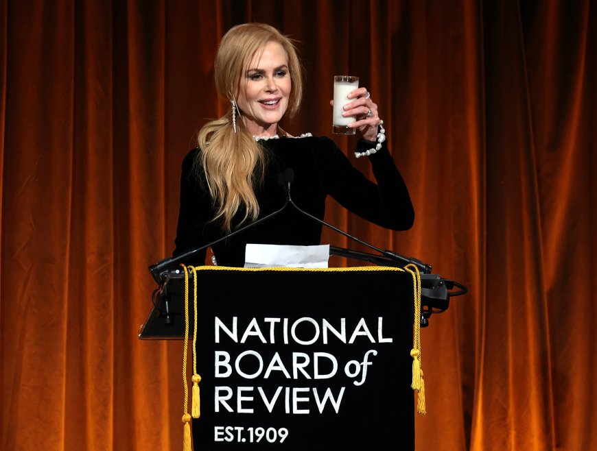 Hold Up, Nicole Kidman Just Chugged a Glass of Milk in Honor of 'Babygirl'