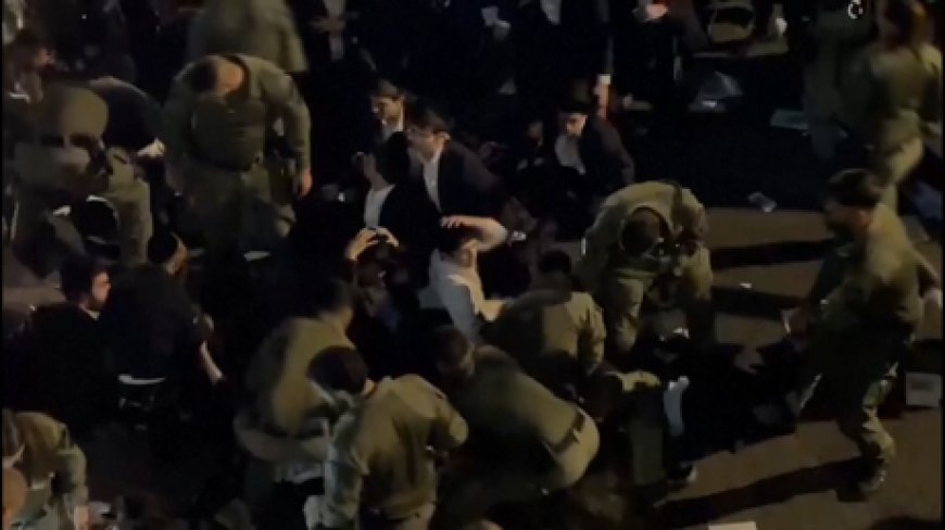 WATCH ultra-Orthodox Israeli protesters block highway over IDF draft