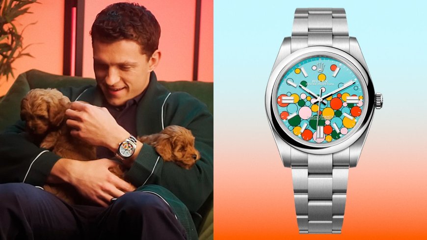 Tom Holland Pairs His Ultra-Fun Rolex With Puppies