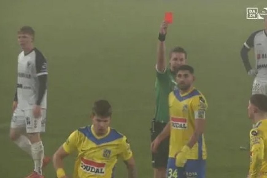 Tottenham wonderkid shown two yellow cards in five seconds as he is sent off after full-time whistle