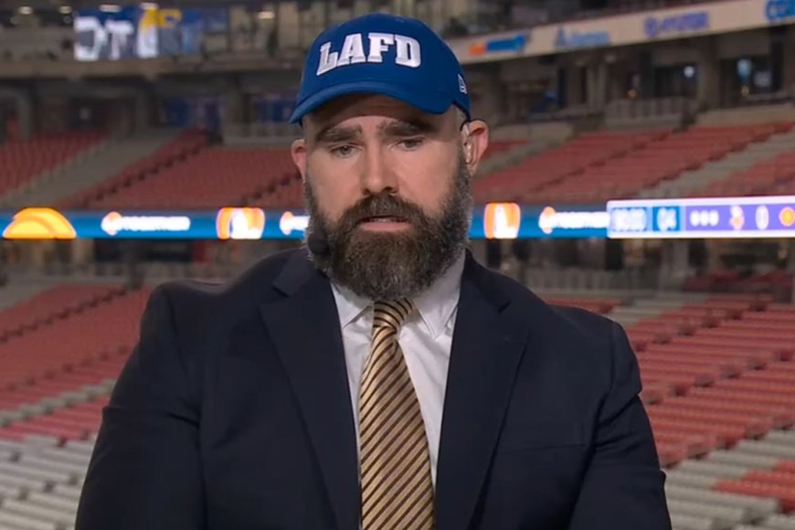 Jason Kelce Reflects on Wearing LAFD Hat in Support of Wildfire Victims: ‘It Just Hit Me in the Moment’