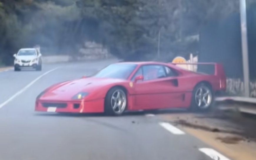 Two Ferrari F40 crashes caught on camera in bad month for supercar fans