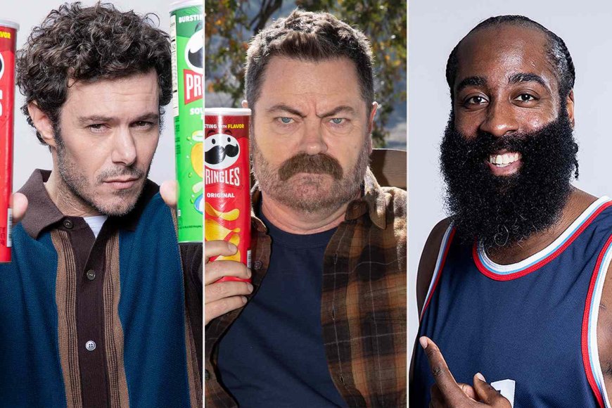 Adam Brody, Nick Offerman, James Harden Celebrate Legendary Mustaches in Pringles’ Super Bowl Ad Teaser (Exclusive)