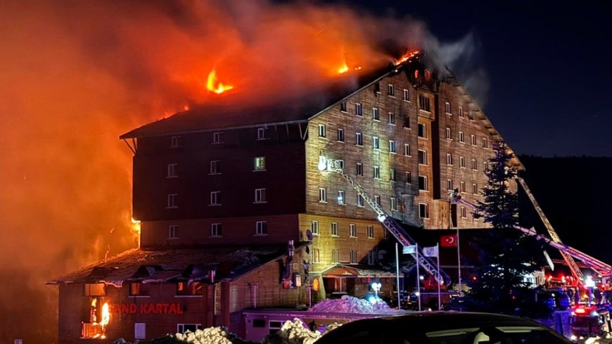 66 dead after fire erupts at popular ski hotel in Turkey