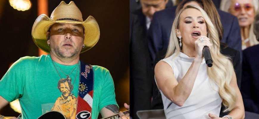 Jason Aldean Weighs In On Carrie Underwood's Controversial A Capella Performance