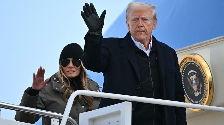 President Trump, Melania board Air Force One for first time in 4 years, photo shows