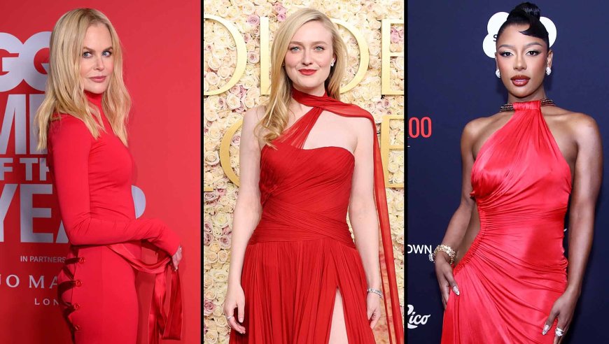 Celebrities Are Seeing Red in Fall and Winter: Nicole Kidman and More