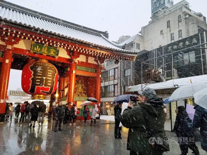 日本東京受低壓影響 2月初可能降雪