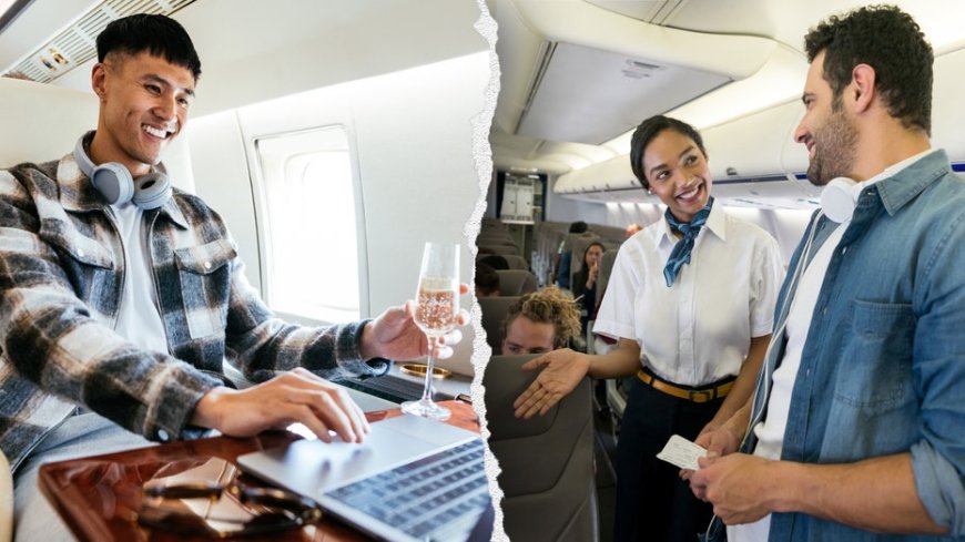 First-class pretenders cheat their way to free drinks by using ‘seat-squatter’ hack