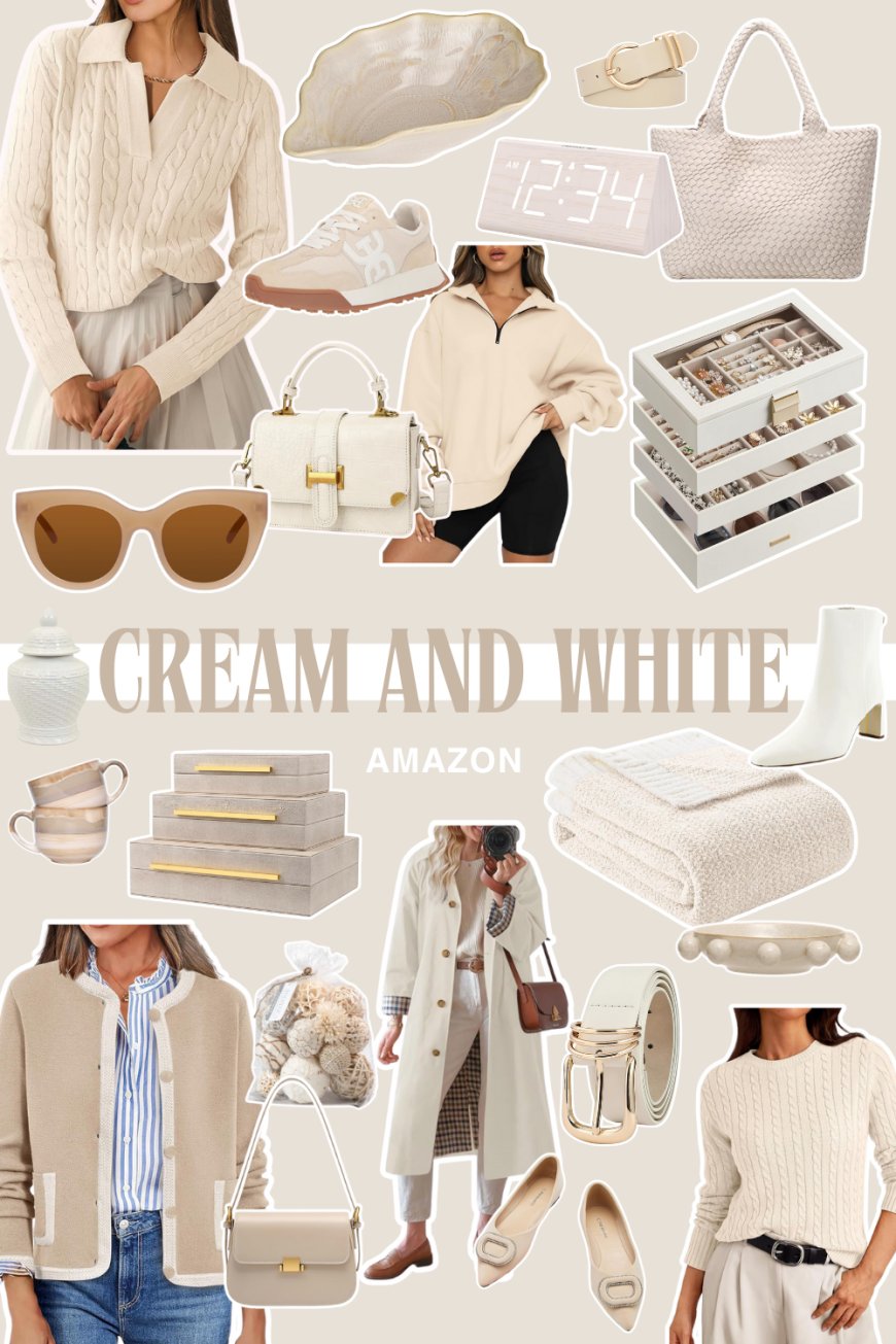 Amazon Favorites: Cream and White Decor and Wardrobe Essentials