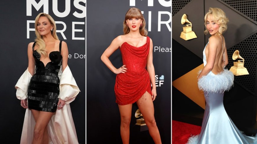 Grammys fashion: Taylor Swift, Sabrina Carpenter, Kelsea Ballerini turn heads on red carpet