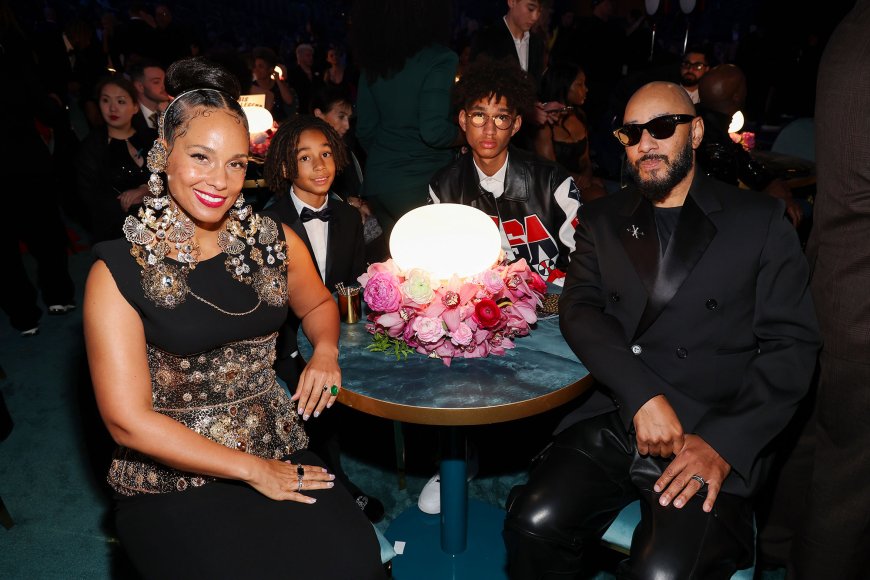 Alicia Keys and Swizz Beatz Bring Their 2 Kids to the 2025 Grammys