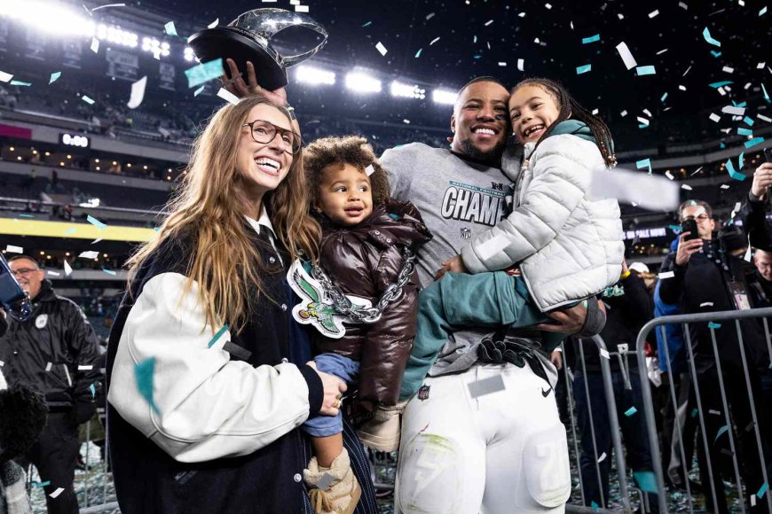 Philadelphia Eagles' Saquon Barkley Shares the Backstory Behind the Adorable Pregame Ritual He Does with His 2 Kids