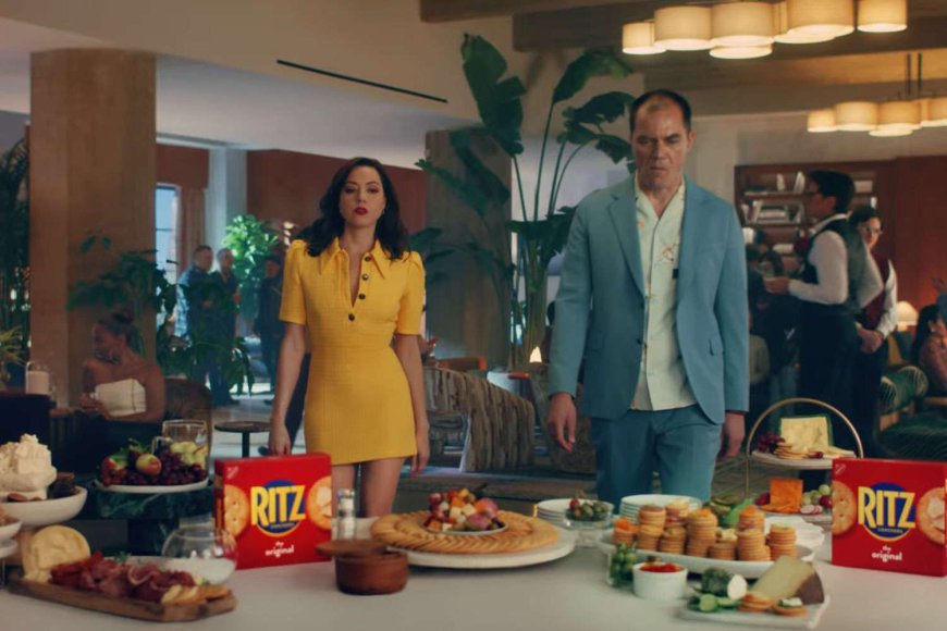 Aubrey Plaza and Michael Shannon Teach Bad Bunny to Be Salty in Ritz's 2025 Super Bowl Commercial