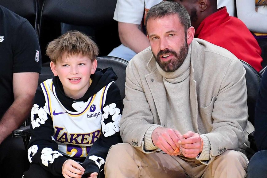 Ben Affleck and Lookalike Son Samuel, 12, Bond Over Basketball in Animated Courtside Pics