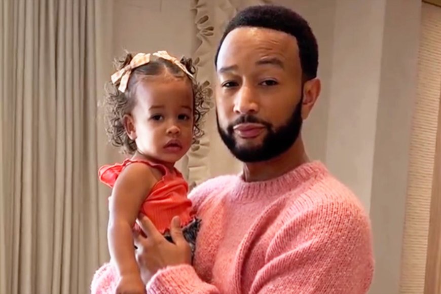 John Legend Sports Kendrick Lamar-Style Flare Jeans for Adorable Super Bowl Dance with Daughter Esti