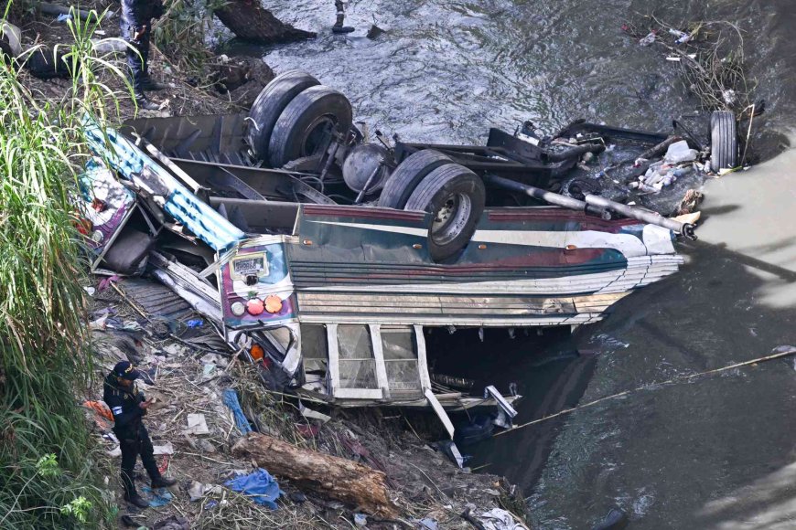 At Least 50 Killed After Bus Plunges Off Bridge and Crashes Into Ravine