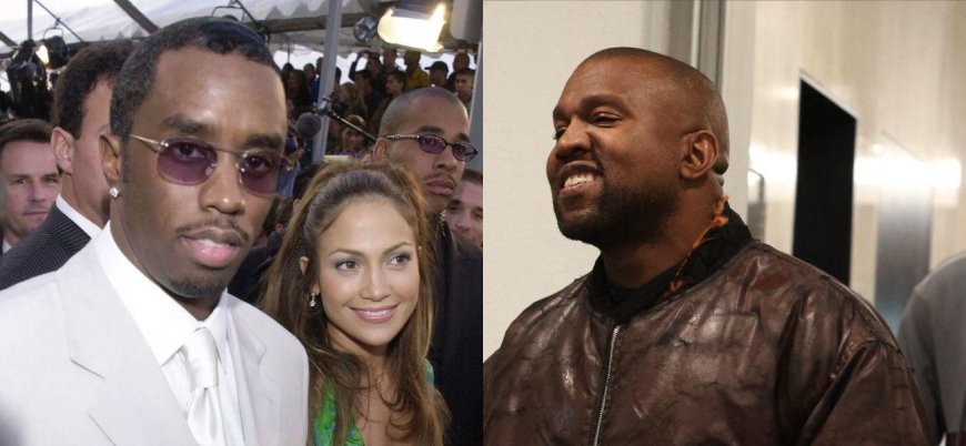 Kanye West Calls Diddy His 'Twin' As He Shares Throwback Photo Of The Rapper And Jennifer Lopez