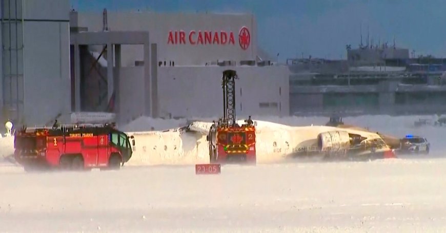 Delta Airlines Plane Flips Upon Landing in Toronto, Injuring 17