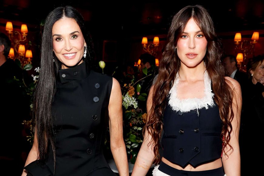 Demi Moore and Daughter Scout Willis Wear Matching McQueen Looks to 2025 BAFTAs Afterparty