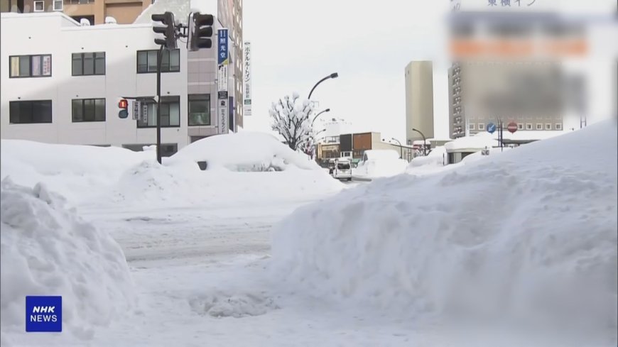 日本北至西部沿海地區連日暴雪 青森縣積雪達五米破紀錄