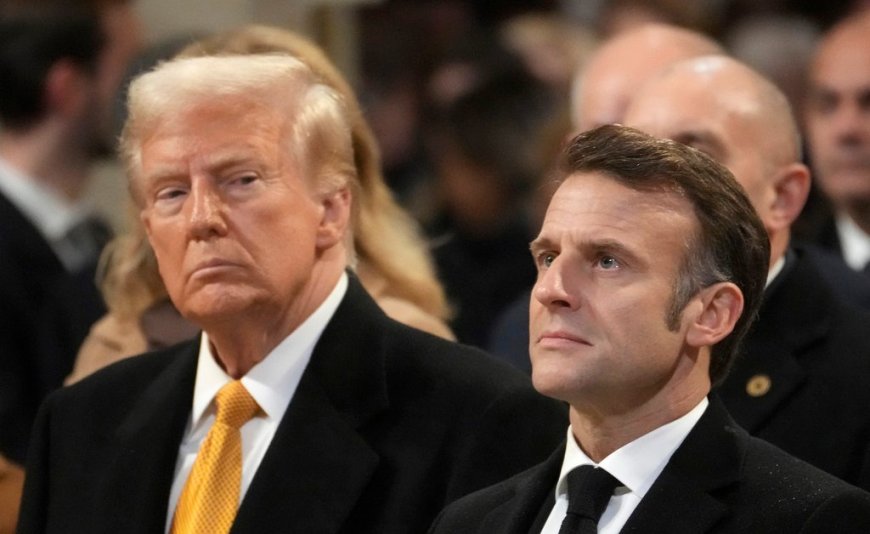 Trump Meets Macron as Uncertainty Grows About U.S. Ties to Europe and Ukraine